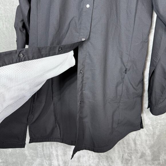 Columbia PFG Omni-shade Tamiami L/S Tunic Womens Small Black‎ Roll Tab Snap Vent - Picture 7 of 14